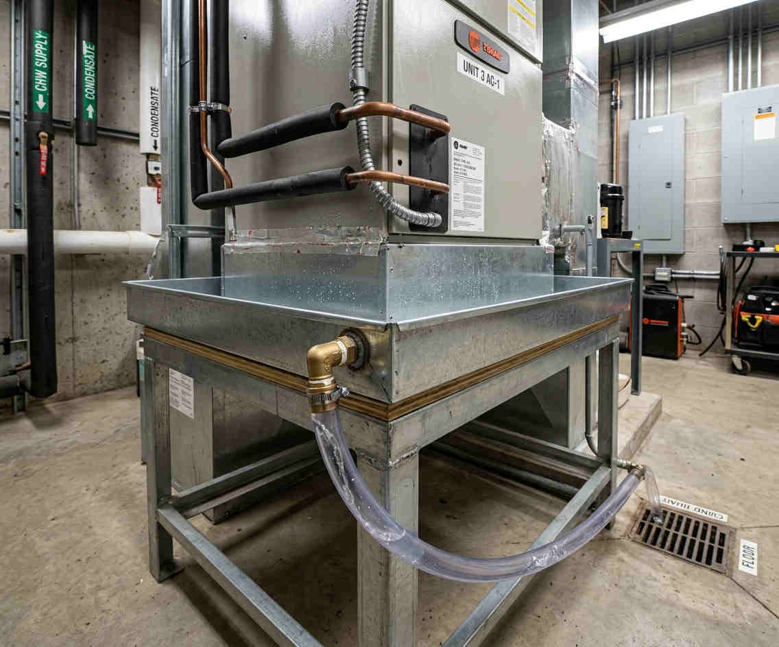 HVAC Drain Pan 2 Inch Kit with Fitting product application image